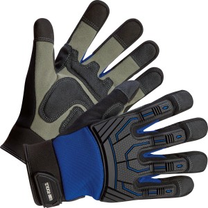 Guanti da lavoro LUX Men Strong Protect taglia 10, guanti robusti con protezione dalle vibrazioni.