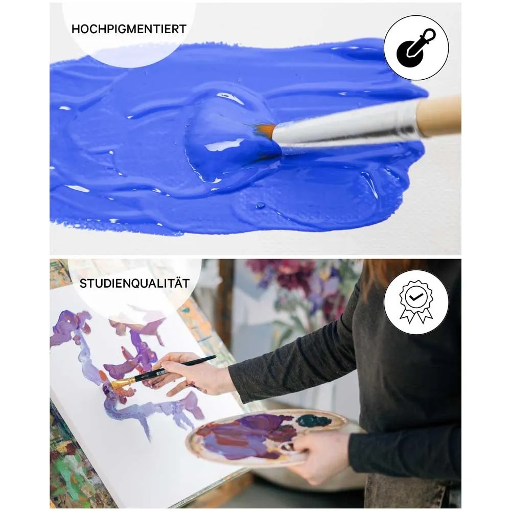 Peinture à l'huile fine en tube bleu ceruleen 45ml - Amt - Peinture À L