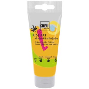 Tube Kreul Kinder-Künstlerfarbe Kids Art Gold, 75ml. Waschbare, vegane Bastelfarbe für Kinder.