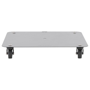Châssis Doppler Vario pour socle en granit, 42x42 cm, anthracite, avec roulettes pour un transport facile.