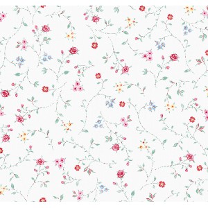 d-c-fix Tischdecke Bella Creme mit floralem Muster, 110x140 cm, eckig.