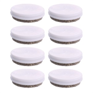 Set de patins pour meubles Wagner QuickClick Duo, 8 pièces, Ø 30 mm, marron, pour une protection délicate des surfaces.