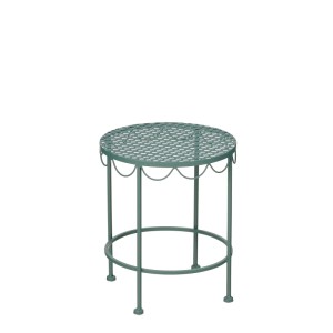 Tavolino portapiante verde Mica Decorations Marseille, Ø 30 cm, altezza 35 cm. Decorazione da giardino.