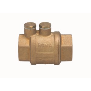 Vanne intermédiaire en laiton avec purge/vidange, filetage femelle 30,3 mm (Rp 1) pour accessoires de pompe.