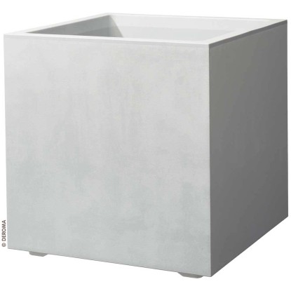 Deroma Pflanzkübel Millennium Perlweiss (HxBxT) 25 x 25 x 25 cm
