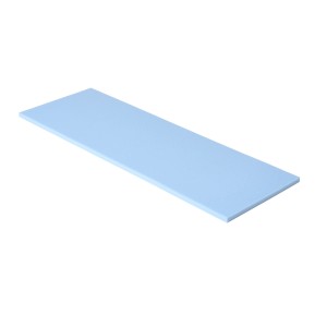 Pannello in schiuma azzurra 120x40x2 cm per materassi, imbottiture e isolamento acustico.