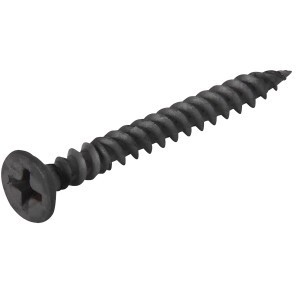 Primo piano: Vite diamantata XTN 3,9 x 23 mm per cartongesso, fosfatata, con testa a trombetta.