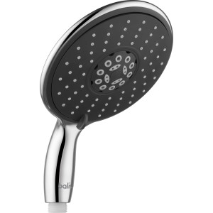 Soffione doccia baliv HBR-150.220, cromato/antracite, con 5 getti e ugelli anticalcare.