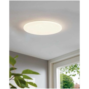 Plafoniera LED Eglo Pogliola bianca e rotonda, 36W, per interni.