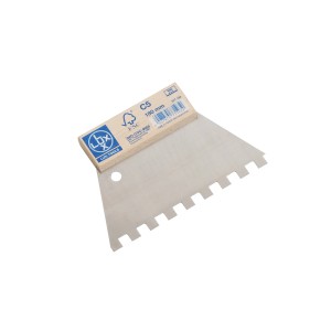 LUX Zahnspachtel Classic, 10x10 mm Zahnung, zum Auftragen von Fliesenkleber.