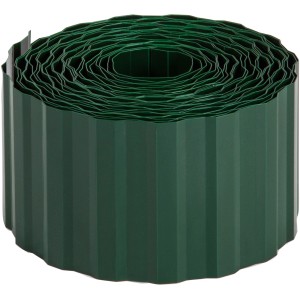Bordure de pelouse verte enroulée (9 m x 20 cm). Bordure de jardin.