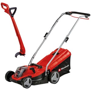 Set Einhell Power X-Change con tagliaerba e tagliabordi a batteria, batteria inclusa.