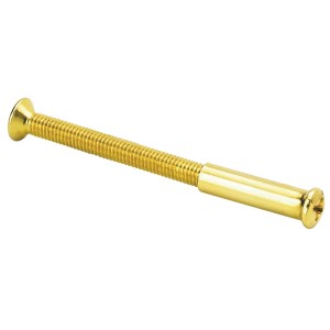 Alpertec Hülsenschraube, Messing, M4 x 40 mm für Türbeschläge.