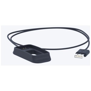 Chargeur Tractive bleu foncé pour traceur GPS CAT Mini avec câble USB-C.