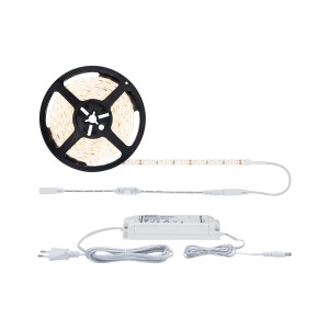 Paulmann LED-Stripe-Set Warmweiss, 5 m, 50 W, auf Rolle mit Trafo und Zubehör.