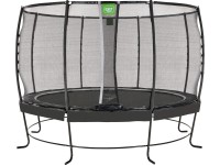 Exit Tappeto elastico Lotus Premium Nero Ø 366 cm