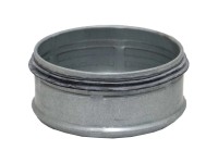 Wickelfalz-Rohrende mit Lippendichtung Ø 125 mm