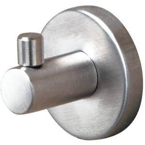 Appendino a muro Tiger Boston, acciaio inox spazzolato, piccolo porta asciugamani per bagno e cucina.