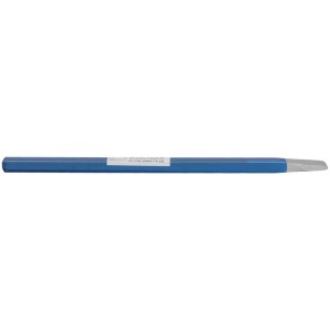Scalpello da elettricista blu, 10 x 250 mm, per canaline e lavorazione della pietra.