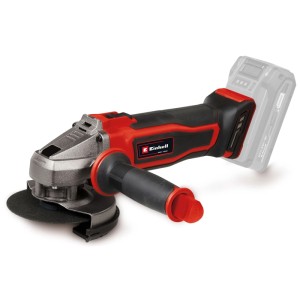 Meuleuse d'angle sans fil Einhell TE-AG 18/115-2 Li Solo en rouge et noir, sans batterie ni chargeur.
