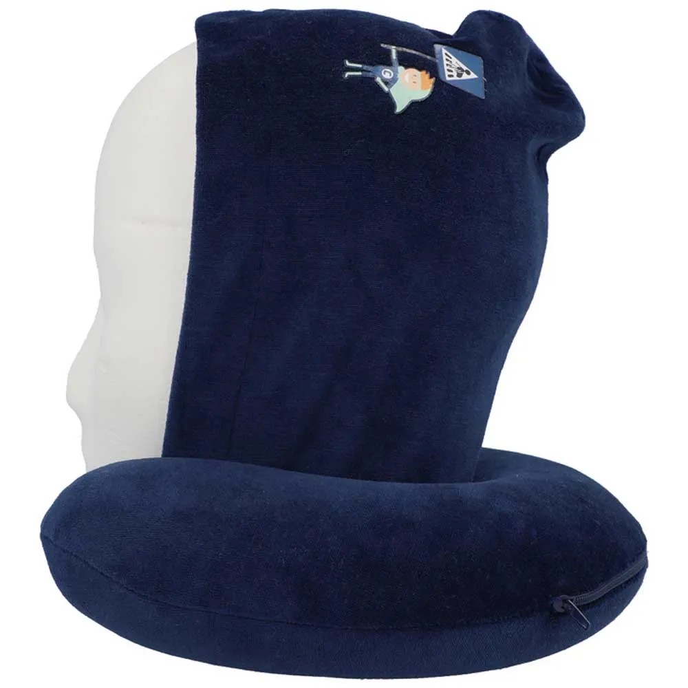 Travel Blue Cuscino Da Viaggio 235 Per Bambini E Adulti - Multicolore, Con Servizio 'Free-Lost & Found' Integrato, Confezione Ecologica