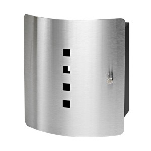 Cassetta portachiavi Burg-Wächter QUAD 6204/10 Ni con porta in acciaio inox e chiusura magnetica.