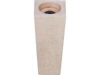 Möbelfuss quadratisch Buche (HxBxT) 130 x 55 x 55 mm Möbelfuss quadratisch Buche (HxBxT) 130 x 55 x 55 mm