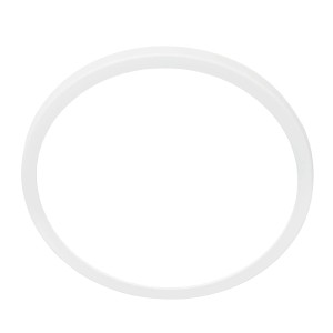 Plafonnier LED blanc et plat Briloner Kada, Ø 29,5 cm.