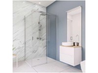 Breuer Rückwand Marmor-Optik Weiss Hochglanz 100 x 255 cm