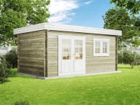 Carlsson Holz-Gartenhaus Pultdach Druckimprägniert 480 cm x 274 cm