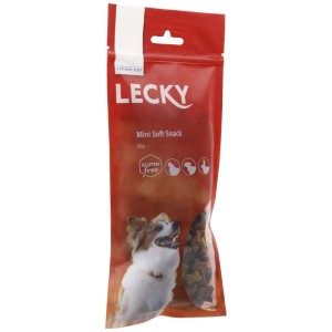 Eric Schweizer Lecky Mini Soft Snack Mix, confezione da 130g di bastoncini masticabili per cani con pollame, agnello, coniglio e formaggio.