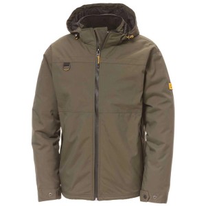 Moosgrüne Cat Chinook Nylon Jacke Gr. M für Arbeit und Outdoor.