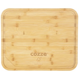 Tagliere Cozze XL in bambù con scanalatura, utensile da cucina.