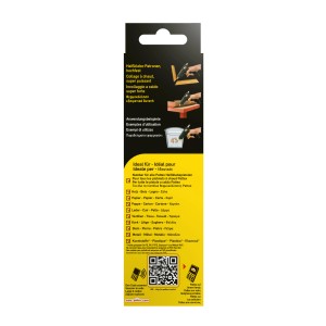 Pattex Hotmelt Sticks colla a caldo, 10 stick di colla trasparenti per pistole a caldo.