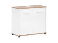 Badmobil Waschbeckenunterschrank CHI Weiss / Eiche (HxBxT) 55 x 60 x 28,3 cm Badmobil Waschbeckenunterschrank CHI Weiss / Eiche (HxBxT) 55 x 60 x 28,3 cm