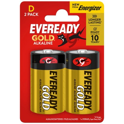 Energizer Alkaline-Batterie Eveready Gold D Mono 1,5 V / 2 Stk.