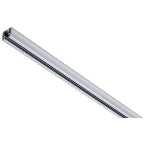 Rail Paulmann URail, 0,5 m, chrome mat, pour systèmes de rails personnalisés.