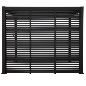Pannello a lamelle Mirador antracite, 123 cm, per copertura patio 4 m.