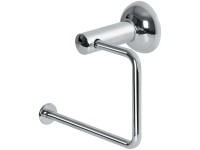 Colonna SAGE Porta Spazzolino E Carta Igienica H62xL20xP20 Cm Acciaio Cromato E Acrilico Trasparente 85014023
