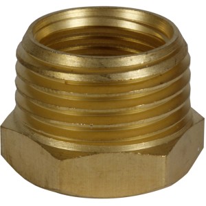 Riduzione Einhell R 1/2" a R 3/8" in metallo per accessori compressore.