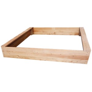 Pletscher Lana sabbiera in larice, 150x150cm, con 2 sedili. Legno naturale per bambini.