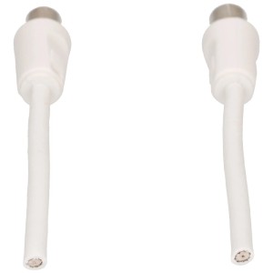 Cavo antenna Schwaiger bianco, 5 m, per trasmissione audio e video.