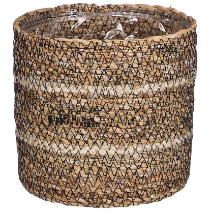 Mica Decorations Korb Celestial Seegras Weiss Ø 14 cm / Höhe 14 cm