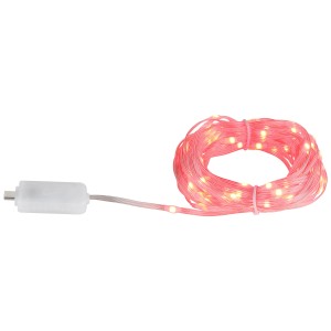Flexibles LED-Band von Globo, weiss, 5 m lang, mit 50 LEDs und USB-Anschluss.