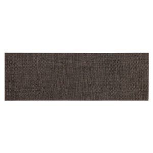 Tapis de couloir Soft gris-brun, 50x150 cm, lavable et adapté au chauffage au sol.