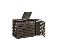 Weka Mülltonnenbox für 3 Tonnen Anthrazit