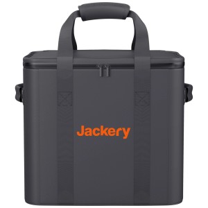 Borsa da trasporto Jackery taglia L in nero-arancio per Power Station Explorer 2000 Pro, 1500 Pro, 1000 Plus.