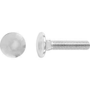 Boulon de carrosserie M6x30 mm galvanisé 10 pcs
