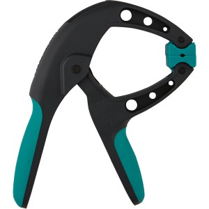 Serre-joint à ressort Wolfcraft Ergo FZH 40, outil de serrage avec poignée ergonomique et mors mobiles.
