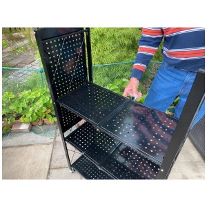 Struttura per serra Multiflex 4 in acciaio nero 128 x 34 x 72 cm